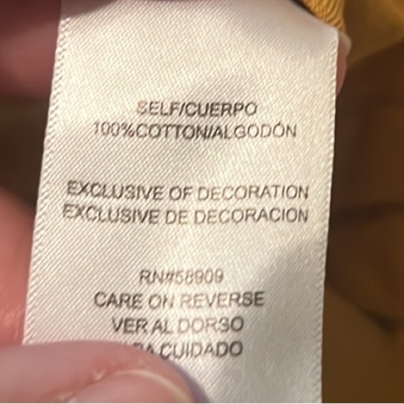 15. Everly Paper Bag Shorts in Marigold, Various Sizes - Picture 12 of 13